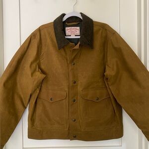 NWT FILSON Tin Cloth Work Jacket Dark Tan M